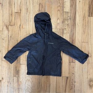 Columbia Black Raincoat Weather-Resistant Hooded Design size 3T